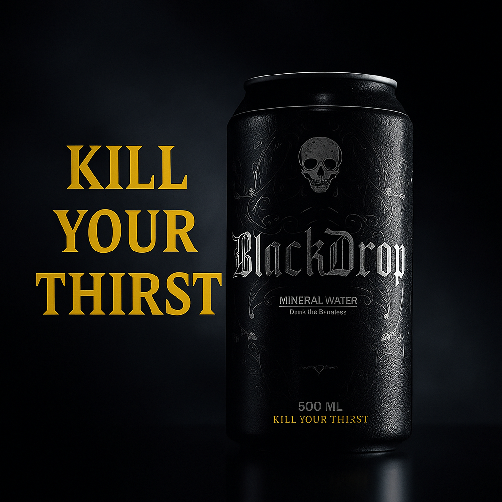 BlackDrop Water 500ml Can
