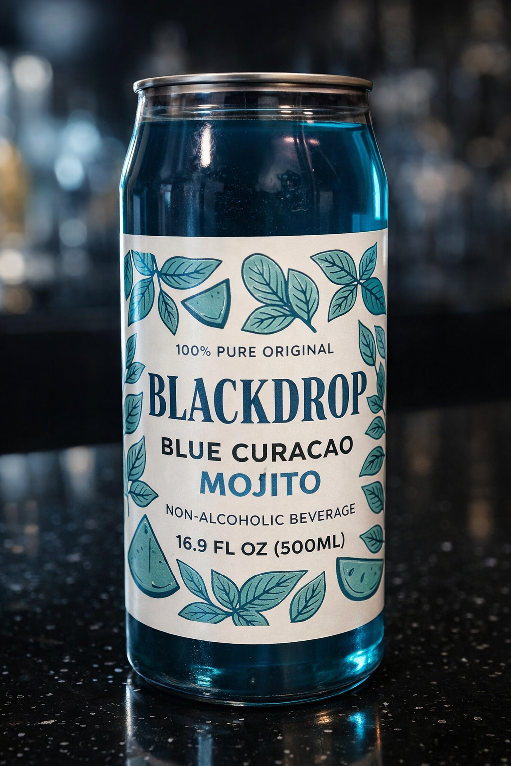 BlackDrop Blue Curacao Mojito – Premium Refreshment