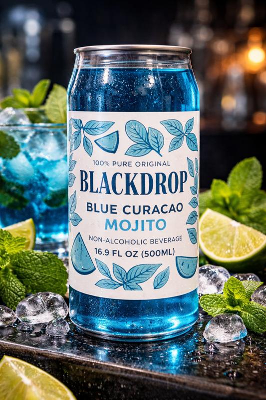 BlackDrop Blue Curacao Mojito – Premium Refreshment